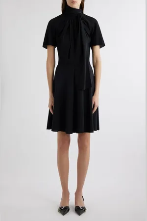 Givenchy Knot Collar Silk Dress in at Nordstrom, Size 2 Us
