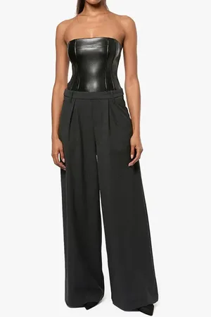 WeWoreWhat Corset Wide Leg Jumpsuit in at Nordstrom, Size 8
