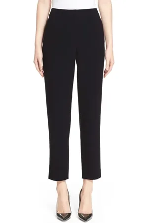 ST. JOHN Emma Crop Crepe Marocain Pants in at Nordstrom, Size 0