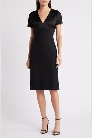 HUGO BOSS Dijeta Mixed Media Dress in at Nordstrom, Size 4