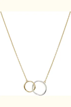 Argento Vivo Sterling Silver Circle Link Necklace in at Nordstrom