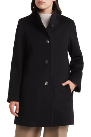Fleurette Dawn Stand Collar Wool Car Coat in at Nordstrom, Size 2P
