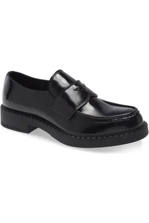 Prada Chocolate Loafer in at Nordstrom, Size 10.5Us