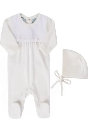 Feltman Brothers Velour Footie & Bonnet Set in at Nordstrom, Size Newborn