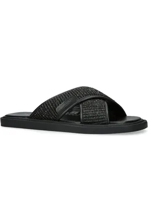 Kurt Geiger Owen Raffia Slide Sandal in at Nordstrom, Size 7
