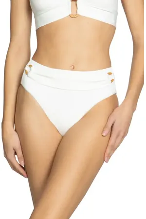 Robin Piccone Margot High Waist Bikini Bottoms in at Nordstrom, Size X-Small