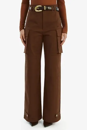 Bardot Tybi High Waist Wide Leg Cargo Pants in at Nordstrom, Size 2