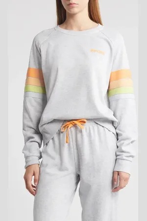 Rip Curl High Tide Stripe Raglan Sleeve Sweatshirt in at Nordstrom, Size X-Large
