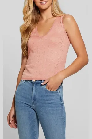 Guess Hot Fix Janine Sleeveless Sweater in at Nordstrom, Size Small