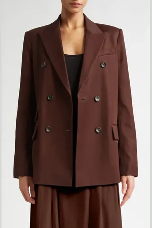 MARIA MCMANUS Billiet Double Breasted Twill Blazer in at Nordstrom, Size 2