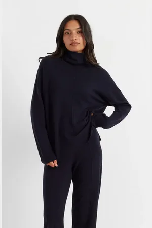 Chinti & Parker Relaxed Roll Neck Wool & Cashmere Sweater in at Nordstrom, Size Small
