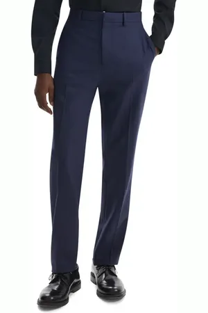 THEORY Mayer Herringbone Wool Blend Flannel Dress Pants in at Nordstrom, Size 29