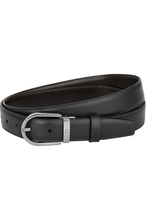 Montblanc Horseshoe Buckle Reversible Leather Belt in at Nordstrom