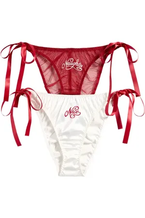 Savage X Fenty Flirty Wordy Assorted 2-Pack Bikini Cut Briefs in at Nordstrom, Size 2 X