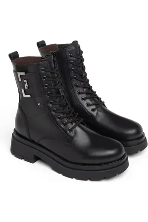 Nero Giardini Logo Plate Lug Sole Bootie in at Nordstrom, Size 6Us