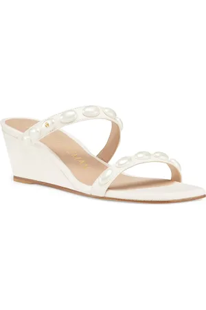 Stuart Weitzman Pearlita 50 Wedge Slide Sandal in at Nordstrom, Size 10