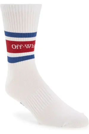 OFF-WHITE Stripes Logo Crew Socks in at Nordstrom, Size Medium