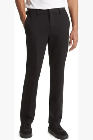 Liverpool Los Angeles The Travel Stretch Flat Front Pants in at Nordstrom, Size 32 X 34