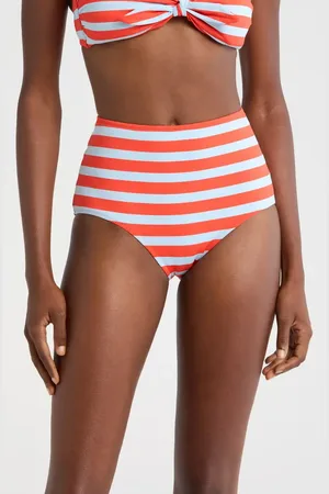 Lemlem Elsi High Waist Bikini Bottoms in at Nordstrom, Size Medium