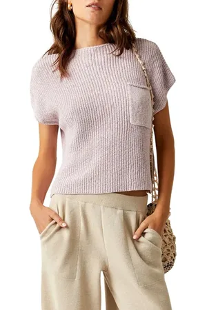 Free People Free-est Freya Short Sleeve Sweater & Pants Set in at Nordstrom, Size Large