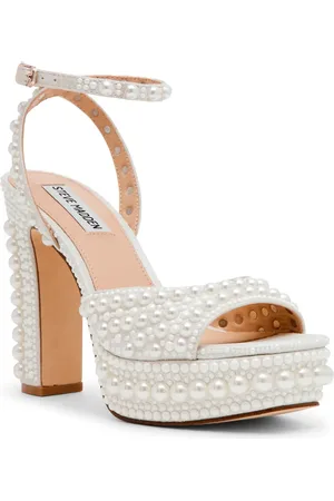 Steve Madden Assured Platform Ankle Strap Sandal in at Nordstrom, Size 9.5
