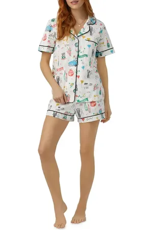 BedHead Print Stretch Organic Cotton Jersey Short Pajamas in at Nordstrom, Size X-Large