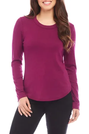 Karen Kane Long Sleeve T-Shirt in at Nordstrom, Size Small