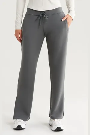 Zella Level Set Straight Leg Slit Hem Track Pants in at Nordstrom, Size X-Small