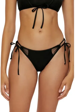 BECCA Muse Cutout Side Tie Bikini Bottoms in at Nordstrom, Size Small