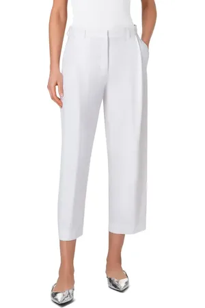 AKRIS Flori Pleated Crop Pants in at Nordstrom, Size 4