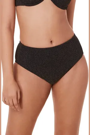 Andie The High Waist Metallic Bikini Bottoms in at Nordstrom, Size X-Small
