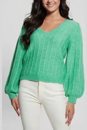 Guess Madeline Pointelle Detail Sweater in at Nordstrom, Size X-Small