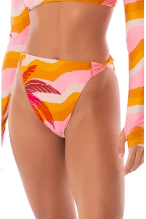 Maaji Paradiso Waves Chance High Waist Reversible Bikini Bottoms in at Nordstrom, Size Medium
