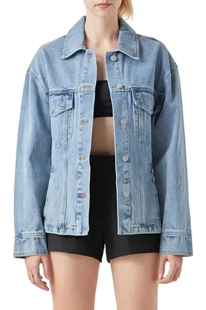 Grey Lab Fitted Denim Jacket in at Nordstrom, Size X-Small