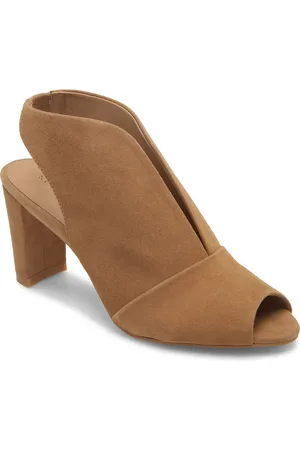 KOKO + PALENKI Pinnacle Ankle Strap Peep Toe Sandal in at Nordstrom, Size 6