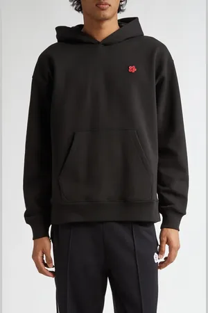 Kenzo Boke Flower Embroidered Oversize Hoodie in at Nordstrom, Size Small