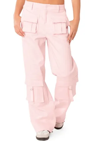 Edikted Joan Low Rise Cargo Pants in at Nordstrom, Size Small