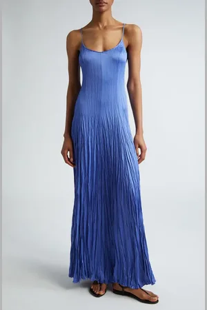 Michael Kors Jamison Crushed Charmeuse Maxi Slipdress in at Nordstrom, Size 14