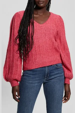 Guess Madeline Pointelle Detail Sweater in at Nordstrom, Size Large