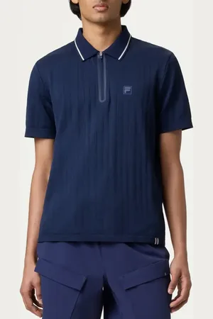 Fila Challenger Quarter Zip Polo in Navy at Nordstrom, Size Small