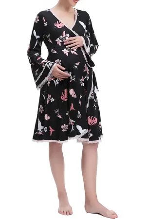 Kimi and Kai Angela Lounge Maternity Robe in at Nordstrom, Size X-Small