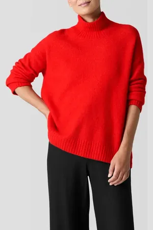 Eileen Fisher Cashmere Blend Boucl?? Turtleneck Sweater in at Nordstrom, Size Medium