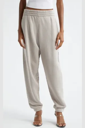 Alexander Wang Flame Logo Cotton French Terry Sweatpants in at Nordstrom, Size X-Large