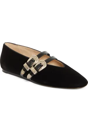 Le Monde Beryl Claudia Western Buckle Ballet Flat in at Nordstrom, Size 5.5Us