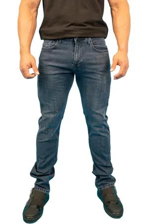 Maceoo Distressed Athletic Fit Stretch Jeans in at Nordstrom, Size 30 X 32