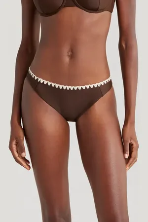 Ramy Brook Iliana Contrast Edge Bikini Bottoms in at Nordstrom, Size X-Small