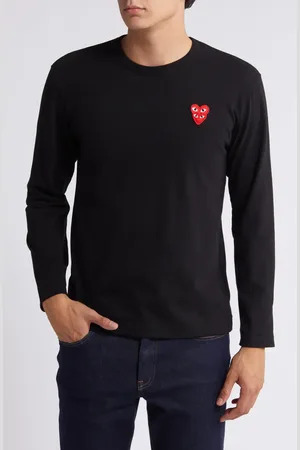 Comme des Garçons Overlapping Heart Long Sleeve T-Shirt in at Nordstrom, Size Small