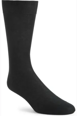 CANALI Solid Cotton Dress Socks in at Nordstrom, Size Large