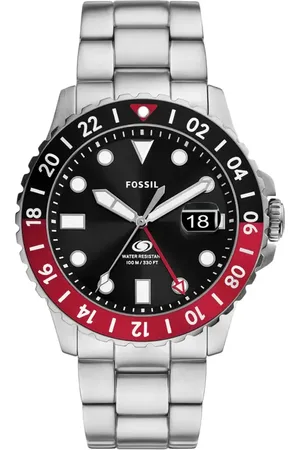 Fossil Red GMT Bracelet Watch, 46mm in at Nordstrom