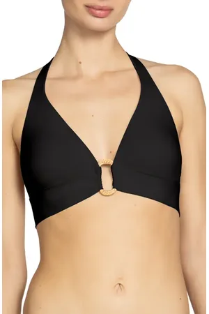 Robin Piccone Margot Ring Halter Bikini Top in at Nordstrom, Size X-Small